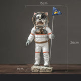 French Bulldog Astronaut Dog Statue Figurine