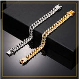Cuban Chain Link Diamond Style Dog Collar