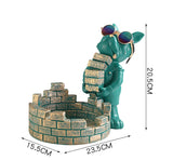 French Bulldog Bricks Builder Sculpture Figurine