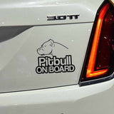 Pitbull On Board Sticker (6.30" x 5.47")