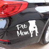Pit Mom Pit Bull Silhouette Sticker