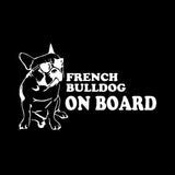 French Bulldog On Board Sunglasses Decal Sticker
