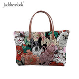 French Bulldog Floral Collage Shoulder Bag and Wallet