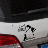 Crazy Pitbull Mama Sticker