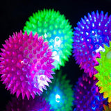 Soft Rubber Spike LED Chewing Ball