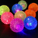 Soft Rubber Spike LED Chewing Ball