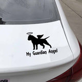 My Guardian Angel Pitbull Sticker