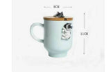 Creative 3D French Bulldog Coffee Mug And Lid