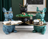 French Bulldog Sculpture Table Decoration Accessory Holder Figurine