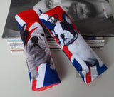 English French Bulldog Portrait British Flag Seat Belt Shoulder Pad