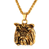 Angry English Bulldog 3D Necklace