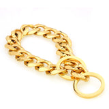 Cuban Chain Link Style 17mm Wide Dog Collar