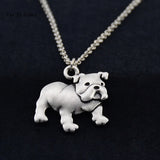 3D English Bulldog Pendant Necklace