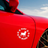 Baby on Board Bull Terrier Sticker