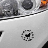 Baby on Board Bull Terrier Sticker