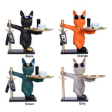 French Bulldog Tux Sculpture Dog Statue Decorative Figurine Storage Metal Tray Key Holder