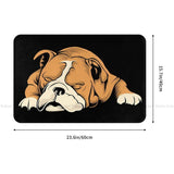English Bulldog Sleeping Non-Slip Carpet Doormat