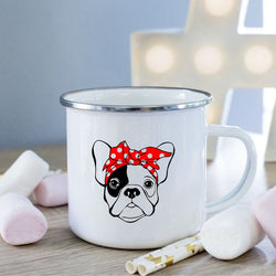 French Bulldog Red Head Scarve Coffee Mug