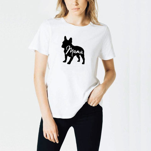 French Bulldog Mama Silhouette Women's T-Shirt