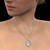 Frowning American Bulldog Heart Pendant Necklace