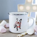 French Bulldog Red Glasses Coffee Mug