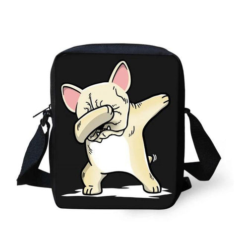 Dabbing Light Tan French Bulldog Shoulder Bag