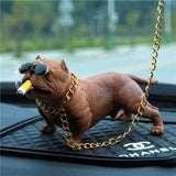 Smoking Bully Gold Chain Mini Figurine