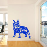 French Bulldog Normal Stance Dark Shading Outline Sticker (17.3" x 17.7"), (22.4" x 22.8")