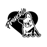 Frenchie Love Heart Sticker