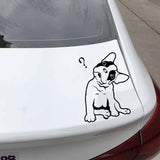 French Bulldog Question Mark Decal Sticker