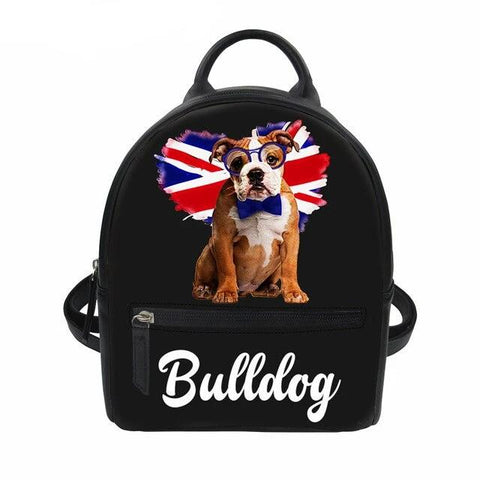English Bulldog UK Flag Mini Backpack
