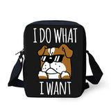 I Do What I Want English Bulldog Shoulder Bag