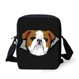 Brown White English Bulldog Shoulder Bag