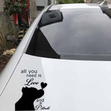 All You Need is Love and a Pitbull Sticker