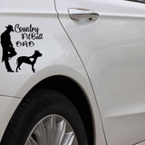 Country Pit Bull Dad Sticker