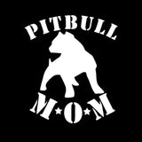 Pitbull Mom Pit Bull Silhouette Sticker
