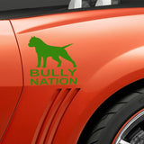 Bully Nation Pit Bull Silhouette Sticker