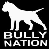 Bully Nation Pit Bull Silhouette Sticker