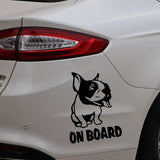 Boston Terrier On Board Decal Sticker
