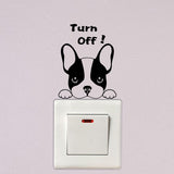 French Bulldog Turn Off Sticker