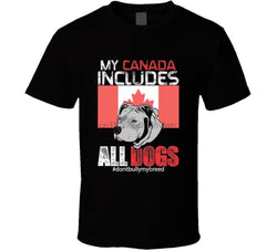 My Canada Includes All Dogs Pitbull Men's T-Shirt