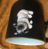 Creative 3D French Bulldog Coffee Mug And Lid