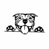 Pit Bull Outline Drawing Sticker