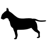 Bull Terrier Silhouette Full Body Side View Sticker (4.5" x 3.1")