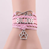 Love Bulldog Paw Rope Chain Bracelet