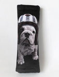 English Bulldog Costume Dressed Up Seat Belt Shoulder Pad
