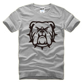 Mad Angry Bulldog Spike Collar Outline Men's T-Shirt