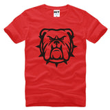 Mad Angry Bulldog Spike Collar Outline Men's T-Shirt