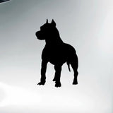 Pit Bull Silhouette Show Crop Ears Sticker (3.9" x 5.9")