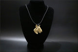 Realistic 3D Bull Terrier Head Necklace